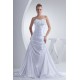 A-Line Silk like Satin Sweetheart Wedding Dresses 2030090