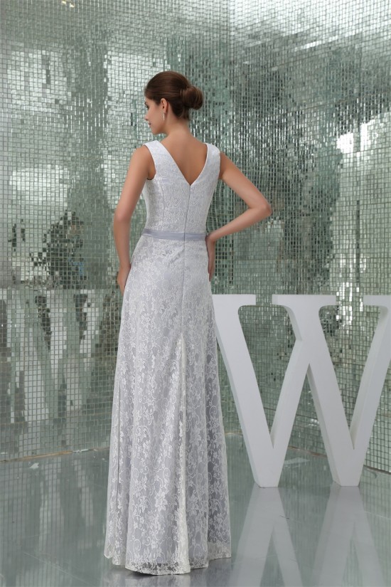 Sheath/Column V-Neck Lace Sleeveless Wedding Dresses 2030091 Sheath/Column V-Neck Lace Sleeveless Wedding Dresses 2030091