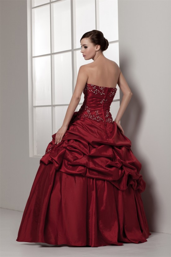 Strapless Satin Taffeta Floor-Length Beading Wedding Dresses with A Jacket 2031000 Strapless Satin Taffeta Floor-Length Beading Wedding Dresses with A Jacket 2031000