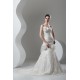 Strapless Sleeveless Mermaid/Trumpet Satin Lace Embellished Wedding Dresses 2031006 Strapless Sleeveless Mermaid/Trumpet Satin Lace Embellished Wedding Dresses 2031006