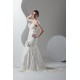 Strapless Sleeveless Mermaid/Trumpet Satin Lace Embellished Wedding Dresses 2031006 Strapless Sleeveless Mermaid/Trumpet Satin Lace Embellished Wedding Dresses 2031006