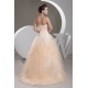 Sweetheart A-Line Sleeveless Satin Fine Netting Wedding Dresses 2031015