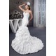 Sweetheart Mermaid/Trumpet Sleeveless Satin Taffeta Beaded Wedding Dresses 2031018 Sweetheart Mermaid/Trumpet Sleeveless Satin Taffeta Beaded Wedding Dresses 2031018