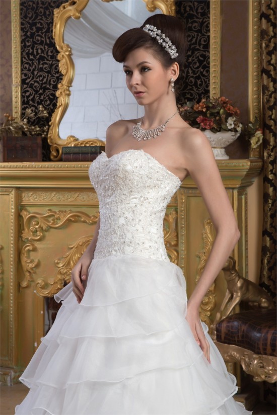 Sweetheart Satin A-Line Sleeveless Beaded Lace Wedding Dresses 2031020 Sweetheart Satin A-Line Sleeveless Beaded Lace Wedding Dresses 2031020