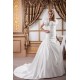 Sweetheart Short Sleeve Satin A-Line Beaded Beautiful Wedding Dresses 2031024 Sweetheart Short Sleeve Satin A-Line Beaded Beautiful Wedding Dresses 2031024