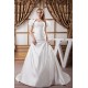 Sweetheart Short Sleeve Satin A-Line Beaded Beautiful Wedding Dresses 2031024 Sweetheart Short Sleeve Satin A-Line Beaded Beautiful Wedding Dresses 2031024