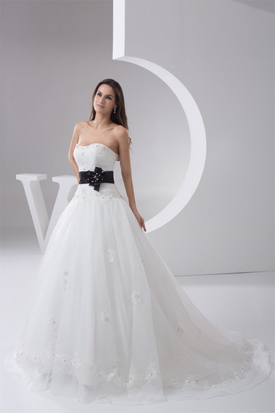 Ball Gown Strapless Court Train Lace Wedding Dresses 2031027 Ball Gown Strapless Court Train Lace Wedding Dresses 2031027