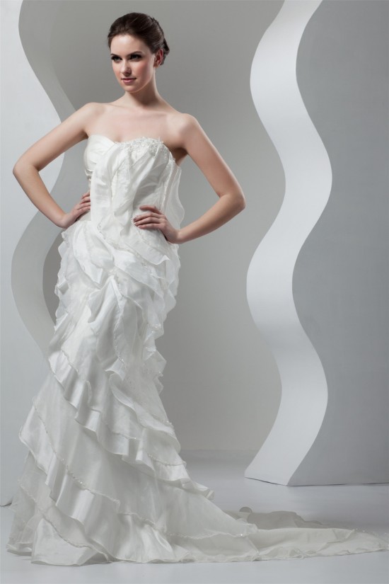 Unique Design Sweetheart Sheath/Column Sleeveless Wedding Dresses 2031041 Unique Design Sweetheart Sheath/Column Sleeveless Wedding Dresses 2031041