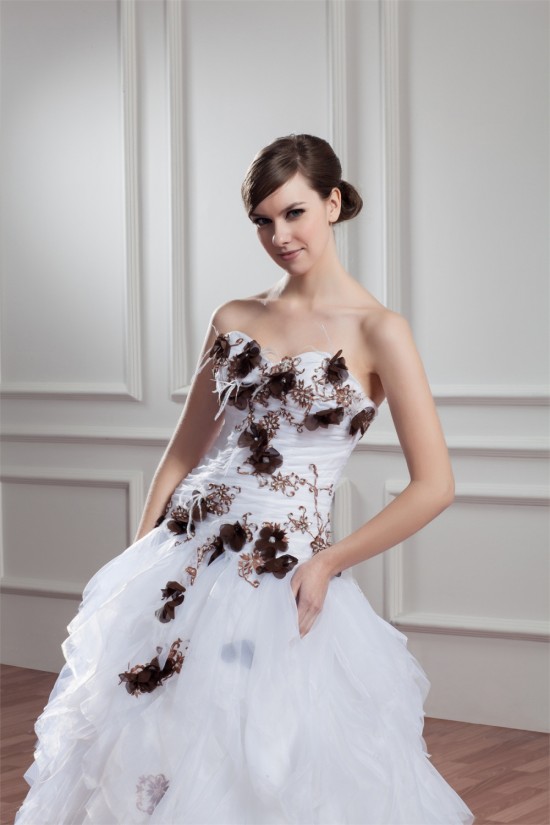 Unique Design Sweetheart Satin Organza Ball Gown Sleeveless Wedding Dresses 2031042 Unique Design Sweetheart Satin Organza Ball Gown Sleeveless Wedding Dresses 2031042