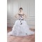 Unique Design Sweetheart Satin Organza Ball Gown Sleeveless Wedding Dresses 2031042