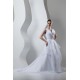 Unique Design V-Neck A-Line Satin Organza Beaded Sleeveless Wedding Dresses 2031044
