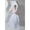 Unique Design V-Neck A-Line Satin Organza Beaded Sleeveless Wedding Dresses 2031044
