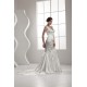 V-Neck Satin Sleeveless Handmade Flowers Wedding Dresses 2031045 V-Neck Satin Sleeveless Handmade Flowers Wedding Dresses 2031045