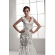 V-Neck Satin Sleeveless Handmade Flowers Wedding Dresses 2031045 V-Neck Satin Sleeveless Handmade Flowers Wedding Dresses 2031045