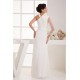 Sheath/Column V-Neck Beading One Sleeve Floor-Length Wedding Dresses 2031046 Sheath/Column V-Neck Beading One Sleeve Floor-Length Wedding Dresses 2031046