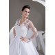 A-Line V-Neck Satin Fine Netting Long Sleeve Beaded Lace Wedding Dresses 2031047 A-Line V-Neck Satin Fine Netting Long Sleeve Beaded Lace Wedding Dresses 2031047