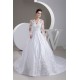 A-Line V-Neck Satin Fine Netting Long Sleeve Beaded Lace Wedding Dresses 2031047 A-Line V-Neck Satin Fine Netting Long Sleeve Beaded Lace Wedding Dresses 2031047