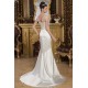V-Neck Satin Silk like Satin Mermaid/Trumpet Beaded Wedding Dresses 2031049 V-Neck Satin Silk like Satin Mermaid/Trumpet Beaded Wedding Dresses 2031049