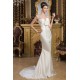 V-Neck Satin Silk like Satin Mermaid/Trumpet Beaded Wedding Dresses 2031049 V-Neck Satin Silk like Satin Mermaid/Trumpet Beaded Wedding Dresses 2031049