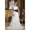 A-Line Strapless Court Train Wedding Dresses 2031054