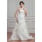 Wholesale Strapless Satin Organza Sleeveless A-Line Wedding Dresses 2031056