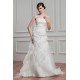 Wholesale Strapless Satin Organza Sleeveless A-Line Wedding Dresses 2031056 Wholesale Strapless Satin Organza Sleeveless A-Line Wedding Dresses 2031056