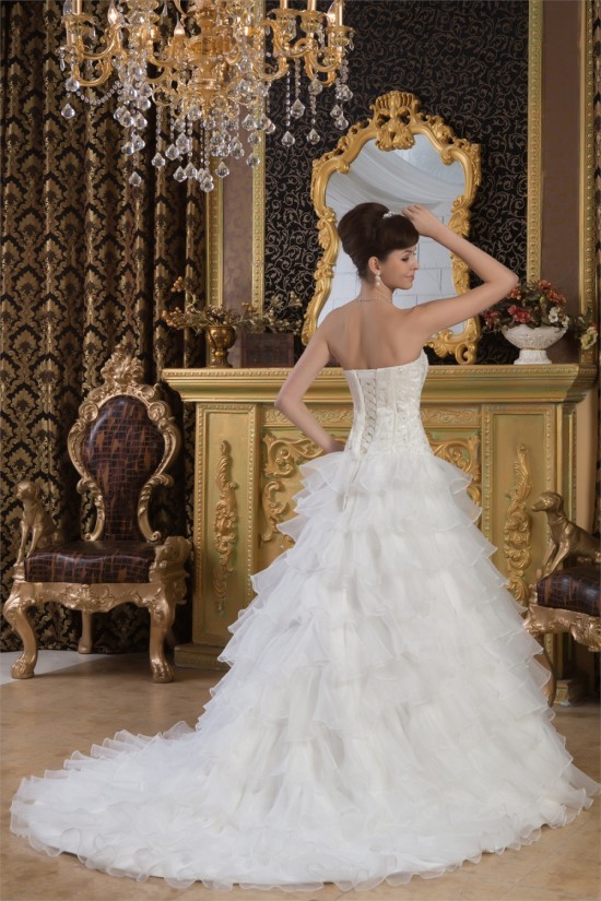 Wonderful A-Line Sleeveless Satin Sweetheart Beaded Wedding Dresses 2031059 Wonderful A-Line Sleeveless Satin Sweetheart Beaded Wedding Dresses 2031059