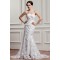 Trumpet/Mermaid Strapless Lace Court Train Beaded Wedding Dresses 2031060