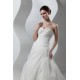 Wonderful Sleeveless A-Line One-Shoulder Satin Organza Lace Wedding Dresses 2031072 Wonderful Sleeveless A-Line One-Shoulder Satin Organza Lace Wedding Dresses 2031072