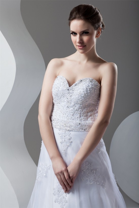 Wonderful A-Line Sweetheart Sleeveless Beaded Lace Wedding Dresses 2031074 Wonderful A-Line Sweetheart Sleeveless Beaded Lace Wedding Dresses 2031074