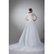 A-Line 3/4 Length Sleeve Satin Organza Scoop Most Beautiful Wedding Dresses 2031076 A-Line 3/4 Length Sleeve Satin Organza Scoop Most Beautiful Wedding Dresses 2031076