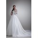 A-Line 3/4 Length Sleeve Satin Organza Scoop Most Beautiful Wedding Dresses 2031076 A-Line 3/4 Length Sleeve Satin Organza Scoop Most Beautiful Wedding Dresses 2031076
