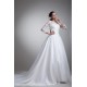 A-Line 3/4 Length Sleeve Satin Organza Scoop Most Beautiful Wedding Dresses 2031076 A-Line 3/4 Length Sleeve Satin Organza Scoop Most Beautiful Wedding Dresses 2031076