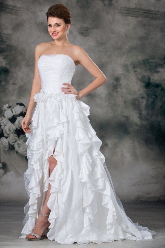 A-Line Soft Sweetheart Organza Taffeta Sleeveless Wedding Dresses 2031090 A-Line Soft Sweetheart Organza Taffeta Sleeveless Wedding Dresses 2031090