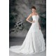 A-Line Strapless Chiffon Satin Sleeveless Beaded Wedding Dresses 2031092 A-Line Strapless Chiffon Satin Sleeveless Beaded Wedding Dresses 2031092