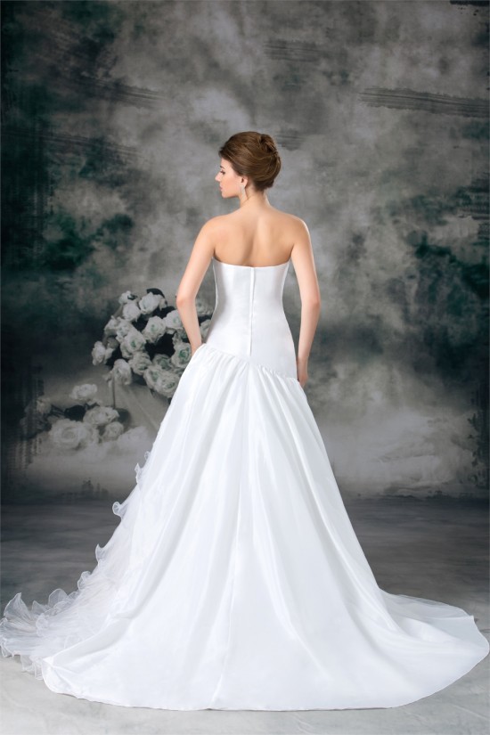 A-Line Strapless Organza Taffeta Sleeveless Best Wedding Dresses 2031093 A-Line Strapless Organza Taffeta Sleeveless Best Wedding Dresses 2031093