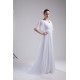A-Line Chiffon V-Neck Half Elbow Sleeve Wedding Dresses 2030110