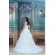 Amazing Satin Lace Ball Gown Sleeveless Strapless Wedding Dresses 2031109