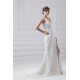 Amazing Sleeveless Sheath/Column Satin Lace V-Neck Wedding Dresses 2031116 Amazing Sleeveless Sheath/Column Satin Lace V-Neck Wedding Dresses 2031116