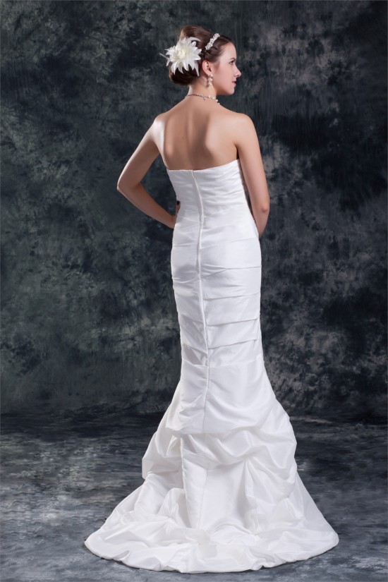 Amazing Taffeta Strapless Mermaid/Trumpet Sleeveless Wedding Dresses 2031118 Amazing Taffeta Strapless Mermaid/Trumpet Sleeveless Wedding Dresses 2031118