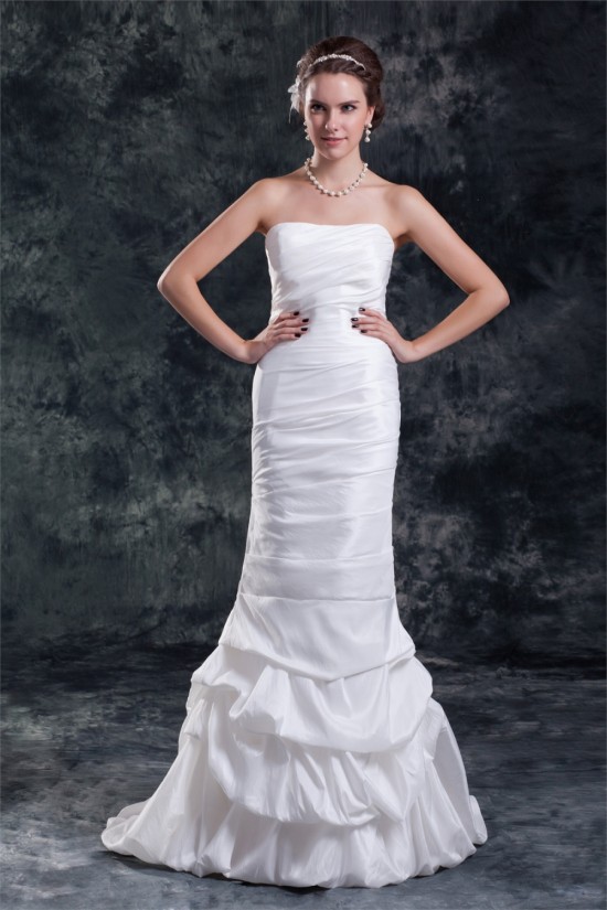 Amazing Taffeta Strapless Mermaid/Trumpet Sleeveless Wedding Dresses 2031118 Amazing Taffeta Strapless Mermaid/Trumpet Sleeveless Wedding Dresses 2031118