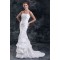 Amazing Taffeta Strapless Mermaid/Trumpet Sleeveless Wedding Dresses 2031118
