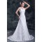 Amazing V-Neck A-Line Satin Lace Sweet Wedding Dresses 2031119