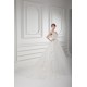 Ball Gown V-Neck Satin Fine Netting Embellished Wedding Dresses 2031127