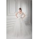 Ball Gown V-Neck Satin Fine Netting Embellished Wedding Dresses 2031127