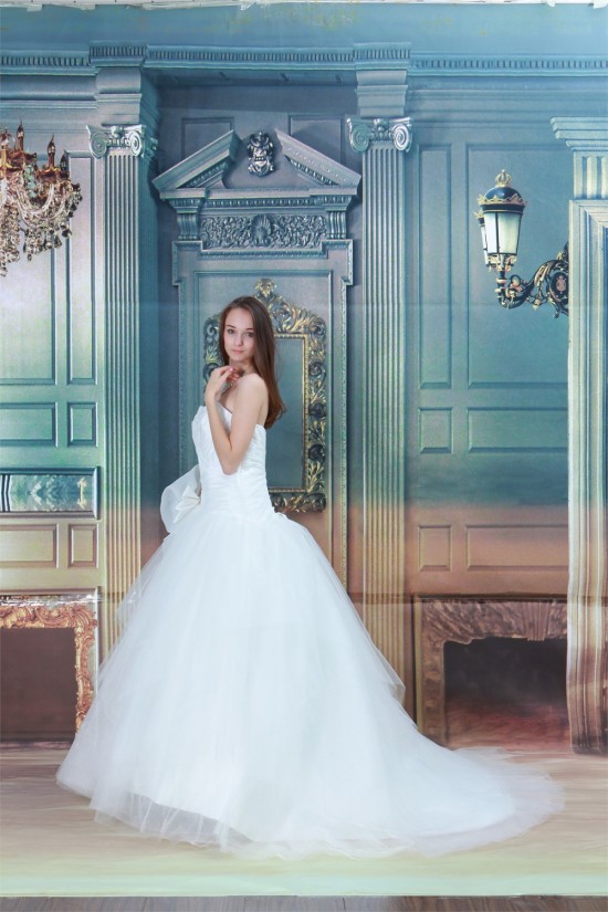 Beautiful Ball Gown Soft Sweetheart Satin Fine Netting Wedding Dresses 2031129 Beautiful Ball Gown Soft Sweetheart Satin Fine Netting Wedding Dresses 2031129