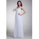 Beautiful Sheath/Column Off-the-Shoulder Chiffon Satin Beaded Wedding Dresses 2031132