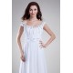 Beautiful Sheath/Column Off-the-Shoulder Chiffon Satin Beaded Wedding Dresses 2031132