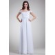 Beautiful Sheath/Column Off-the-Shoulder Chiffon Satin Beaded Wedding Dresses 2031132