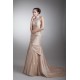 Breathtaking Sleeveless High Neck Taffeta A-Line Wedding Dresses with Color 2031142 Breathtaking Sleeveless High Neck Taffeta A-Line Wedding Dresses with Color 2031142
